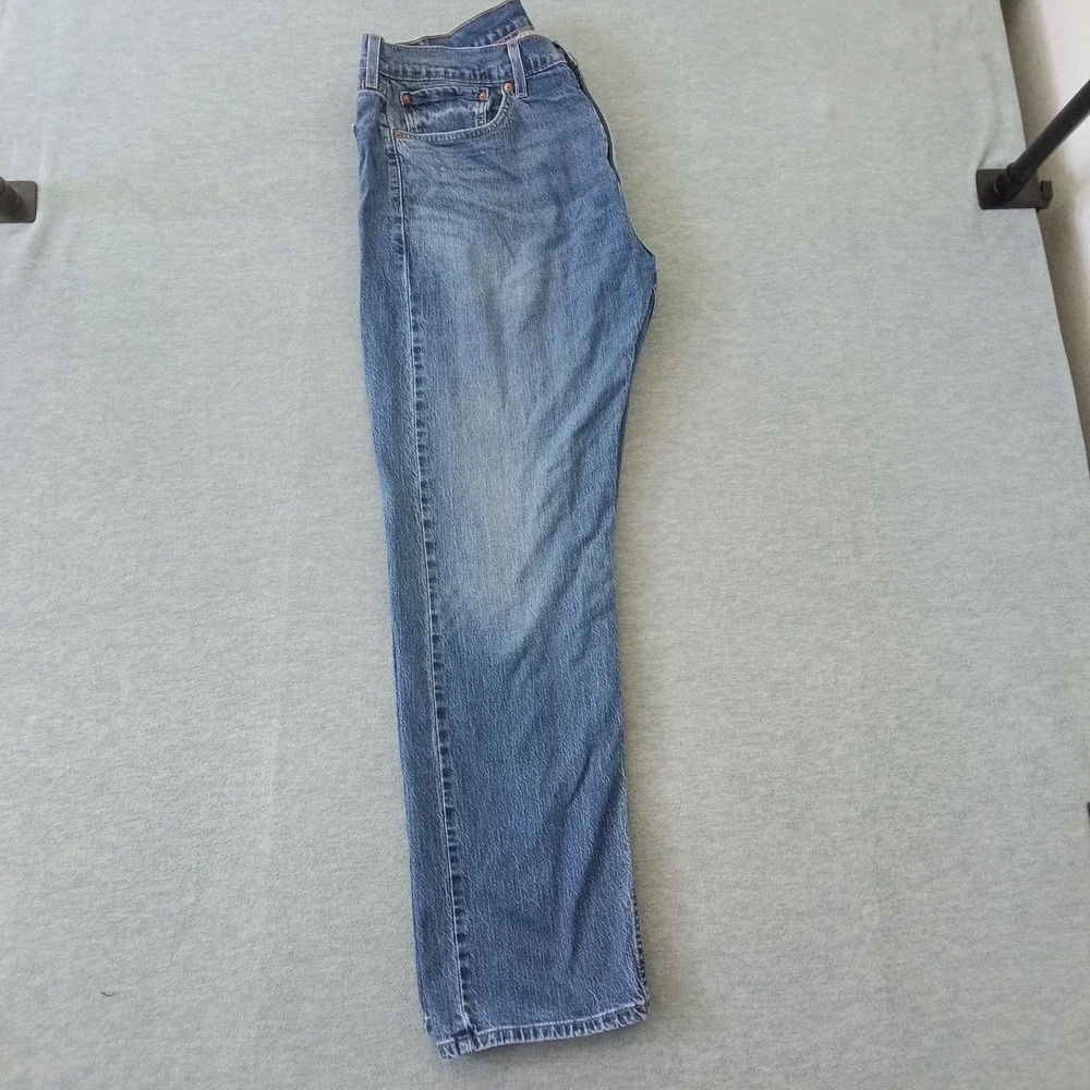 Levis 505 Regular Fit Mens Medium Wash Straight Leg Stretch Jeans W36 L32 Blue